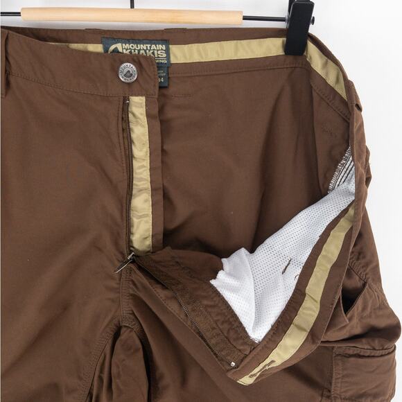 Mountain Khakis Cargo Pants Men's 40x32 Brown Nylon Convertable Granite Creek - Picture 8 of 15